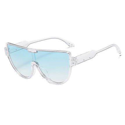 Fashion Large Frame Conjoined Internet Celebrator Same Style Aviator Women's Sunglasses Advanced Sense Trendy Street Photoshoot Windproof Sunglasses
