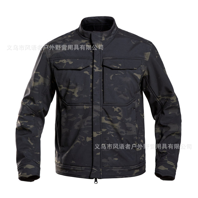 Bone frog peak breaker soft shell jacket mountaineering camping windproof wear-resistant jacket tactical warm jacket