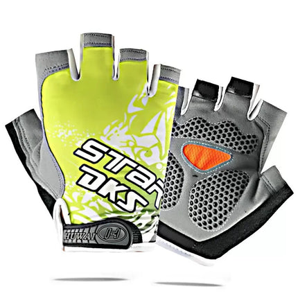 Cycling Half-Finger Gloves for Men and Women, Outdoor Sports, Mountaineering, Shock-Absorbing, Non-Slip, Silicone Breathable Butterfly Mesh, Sun Protection, Thin Gloves