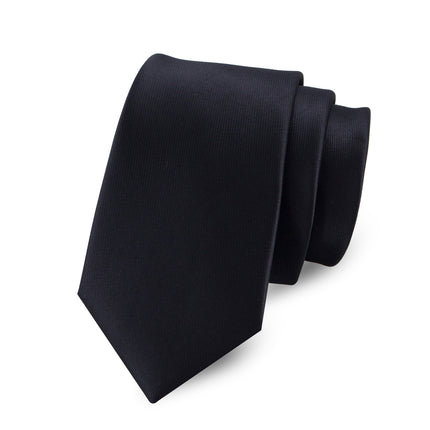 Men's 6cm Plain Tie, Business Blue Narrow Solid Color Tie, Wholesale Fashion Tie to Match Suits, 7cm Tie
