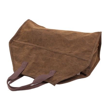 Large-Capacity Portable Field Logging Bag for Organizing and Storing Wood and Firewood, Canvas Transport Bag for Moving and Storage