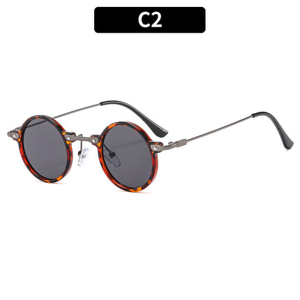 Cross-border retro steampunk trend small frame round frame prince glasses sunglasses personality hip-hop sunglasses factory direct sales