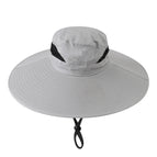 Light plate bucket hat-light gray plus steel wire