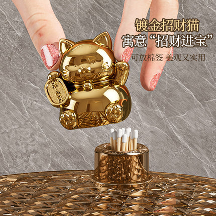 Desktop Rotating Jewelry Storage Box Home Dormitory Multi-Layer Cosmetics Storage and Organization Jewelry Box Dust-Proof Storage Rack