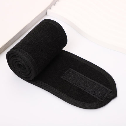 European and American Simple Solid Color Velcro Hairband Women's Transparent Hairband Air Beauty Face Wash Clean Bread Turban Hair Accessories