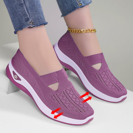 Shoes Women's Cross-border plus size Women's Shoes Soft Sole Not Tired Feet Slip-on Mother Shoes Mesh Breathable Old Beijing Cloth Shoes