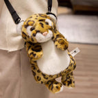 30cm / Yellow leopard print leopard satchel