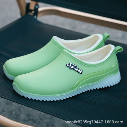 Cross-border new shallow mouth four seasons rain boots women's short tube non-slip waterproof shoes low kitchen work rubber shoes Taobao explosions