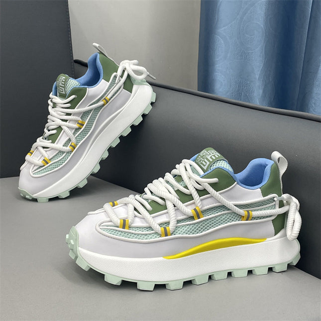 All-Match Ins Personalized Fashionable Comfortable Fashionable Casual Shoes Campus Student Letter Fashionable Men's Platform Board Shoes Men's Running Shoes