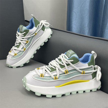 All-Match Ins Personalized Fashionable Comfortable Fashionable Casual Shoes Campus Student Letter Fashionable Men's Platform Board Shoes Men's Running Shoes