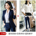 Blue suit + pants + shirt / S