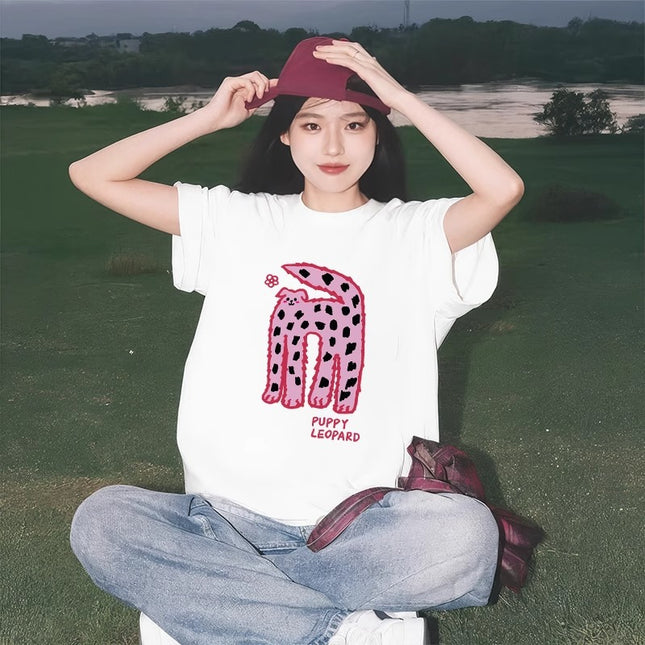 White Short-Sleeve T-Shirt for Women, Summer 2026 New Popular Style, Loose Half-Sleeve Korean Chic Pure Cotton Super Nice Top