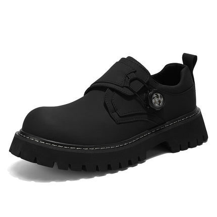Spring men's shoes work shoes new business waterproof black tooling shoes chef shoes men Korean thickness board shoes wholesale