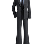 8156 gray suit + pants / S