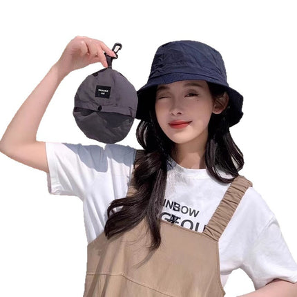 Sun Protection Fisherman Hat for Women Outdoor Mountaineering and Fishing Leisure Versatile Portable Storage Bag Thin Quick-Drying Sun Hat