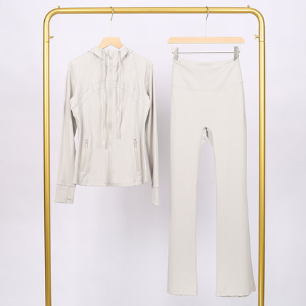 Lulu Df Stand-Up Collar Jacket Short Coat Tight-Fitting Stand-Up Collar Stretch Jacket with Gold Zipper Fitness Yoga Wear
