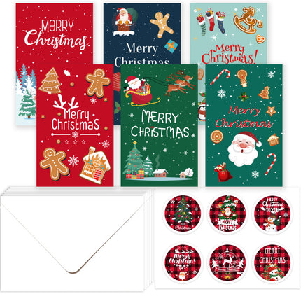 Cross-Border Amazon New Creative Ins Style Christmas Greeting Card Export Export Blessing Christmas Card Envelope Cover