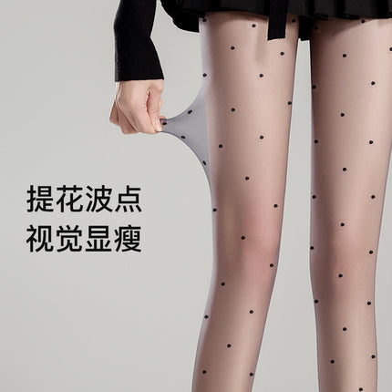 Polo Dot Silk Stockings Women's Ultra-thin Summer Anti-hook Silk Durable Jk Black Silk Pure Naked Slim Tall Pantyhose