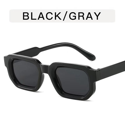 European and American New Box Concave Simple All-match Sunglasses Korean Style High Sense Fashion Men's and Women's Driving Holiday Sunglasses