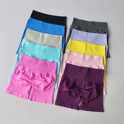 Sexy Peach Butt Fitness Shorts for Women, Sports Running and Cycling Three-Point Pants, High Elastic Butt Lift, Tummy Control, Quick-Drying Yoga Pants