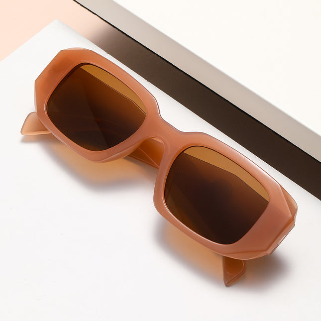 2026 European and American Irregular Punk Sunglasses Retro Ins Sunglasses Street Style Small Square Frame Men's Street Style Cut-Edge Glasses