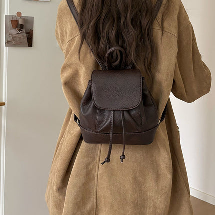 Fashionable College Student Backpack for Women 2026 New Versatile Mini Backpack Travel Bag School Bag