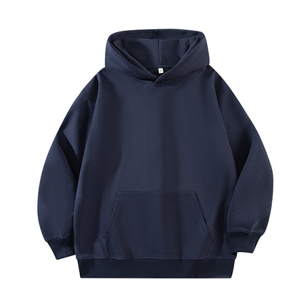 Light Gray 500g Heavyweight Round Neck Pullover Sweatshirt for Men and Women Japanese Style Style Loose Casual Versatile Long-Sleeved Top Autumn and Winter