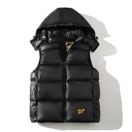 Couple's Down Cotton Vest Men's Autumn and Winter Thickened Cold-proof Cotton Jacket Fashionable plus size Outer Wearing Vest