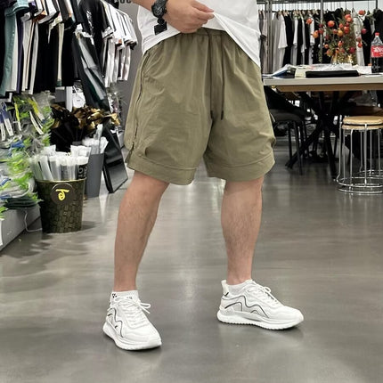 Japanese Retro Tooling Shorts Summer Men's Washed Cotton Elastic Micro Elastic Comfortable Sports Tooling Shorts Shorts