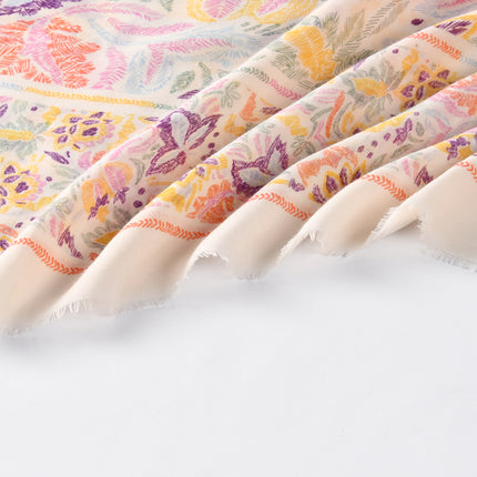 Spring New Travel Sunscreen Bali Yarn Printed Long Scarf High-grade All-match Thin Ethnic Style Shawl Beach Towel