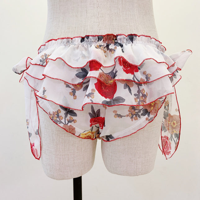 Antique Hanfu Men's Childe Jade Milk Dog Bilateral Open Strap for Men and Women Comfortable Triangle Mid-Waist Underwear