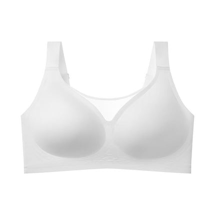 Cross-Border Plus-Size Lingerie, Wide Shoulder Straps, Seamless Lingerie for Women with Large Busts, Minimizing Bra, Wireless Bra, Custom Lingerie