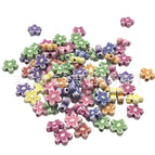 Mixed colors randomly / 9 flowers 7mm 0.5kg about 4100 pieces