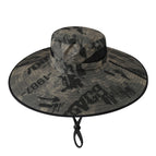 Light plate fisherman hat-camouflage military green plus steel wire