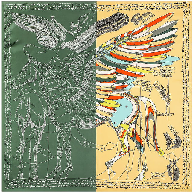 130cm European and American fashion style Ancient Flying Horse women's decorative travel warm shawl sunscreen scarf large square towel wholesale