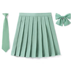 Pure (fruit green) skirt + bow tie + tie / 140CM