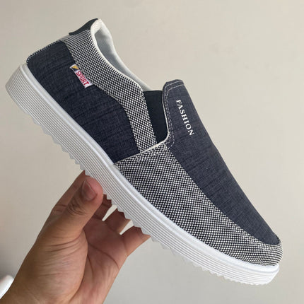 2025 Spring and Summer New Shoes Men's plus size Korean Style Fashionable Men's Casual Shoes All-match Sneakers Breathable Canvas Shoes for Men