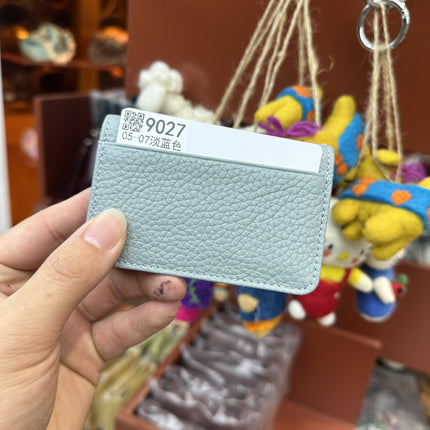 Cross-Border Foreign Trade New Genuine Leather Multi-Ring Binder Mirror Window Small Card Holder First Layer Cowhide Card Bag Document Storage Card Album Card Holder