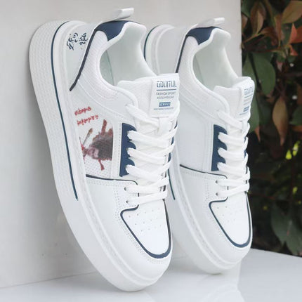 Brand Men's Shoes Summer Breathable Mesh Panel Shoes Sports Shoes Men's 2025 New Casual Shoes Men's White Shoes