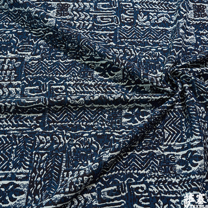 Hemp Cotton Digital Printed Fabric Yunnan Lijiang Retro Bohemian Fabric Hotel Pillow Bar Tablecloth