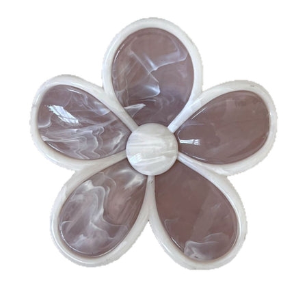 Spring and Summer Cream Flower Clip for Women 2025 New High Ponytail Hair Clip for the Back of the Head High-End Korean Shark Clip