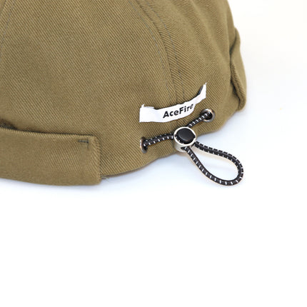 Men's and Women's Dome Hip-Hop Yuppie Domestics Cap Trendy Reflective Drawstring Original Trendy Brand Distinctive Beanie Hat Spring and Autumn