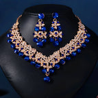 NS-J6524GBLUE necklace earrings