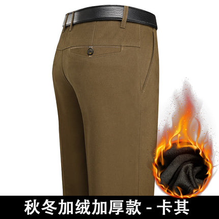 Summer Men's Spring Thin Casual Pants Men's Middle-aged Dad Loose Straight Pants Business Fashion Cotton Pants Men's Pants