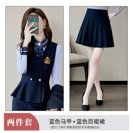 Kindergarten Teachers Garden Clothes Work Clothes Autumn and Winter New Kindergarten Teachers Vocational Middle School Students College Style suit Female dress