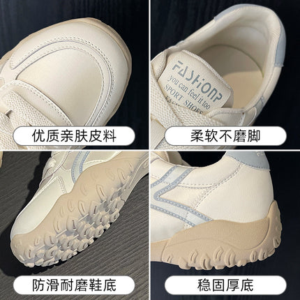 Genuine Leather German Training Shoes for Women, 2026 New Versatile Trendy Sports Casual Sneakers, Breathable Thin-Style Forrest Gump Shoes