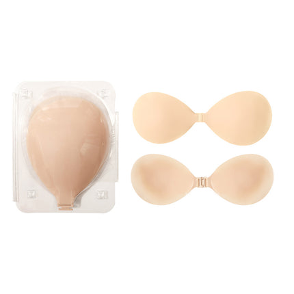 Cross-Border Small Bust Push-Up Bra, Seamless Solid Adhesive Bra Pads, Invisible Strapless Self-Adhesive Bra Pads for Women