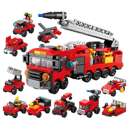 Lele Brothers 9113-9119 Project Fire Military Police Boys and Children Assembling Building Blocks Ornaments Toys