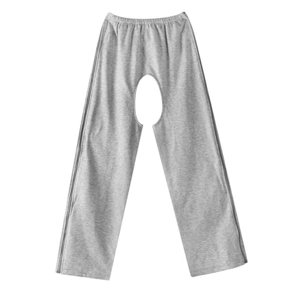 Bedridden Leg Fracture Adult Incontinence Care Open Crotch Pants Summer Autumn and Winter Cotton Men and Women's Bed Easy-to-Wear and Unisex Maternity Pants