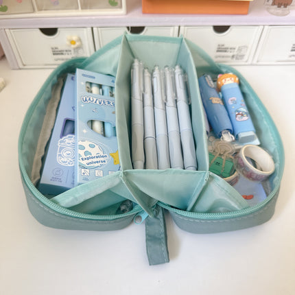 New Volcano Pencil Bag Large Capacity High Color Value Stationery Box for Men and Women Students 2025 Super Fire Pencil Case Storage Bag